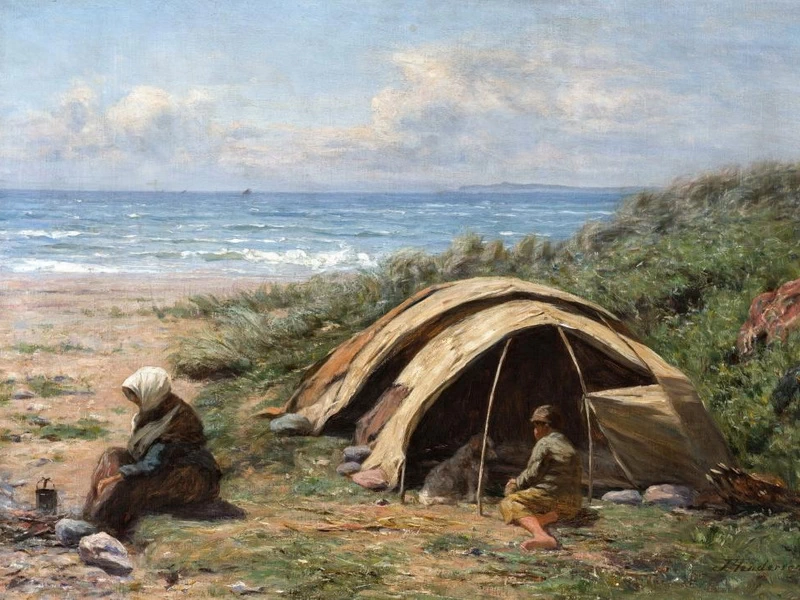 1832-Joseph Henderson - Accampamento sul mare